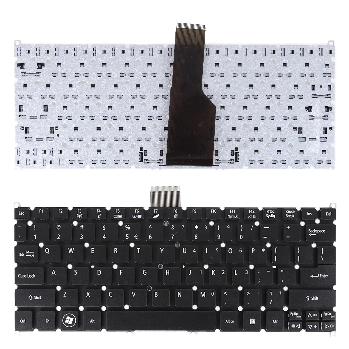 Picture of Acer S3-951 S3-391 S5-391 V5-171 Aspire One 725 756 TravelMate B1  BLACK(Smooth keycap)